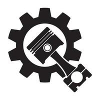 pistone icona logo vettore illustrazione design modello