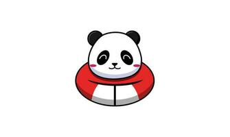 panda portafortuna design nel Cinese tema vettore