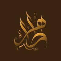 islamico libro copertina disegno, islamico nomi calligrafia, tipografia, confine, montatura vettore
