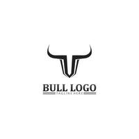 testa di bufalo toro, mucca, logo della mascotte animale vettore di design per bufalo corno sportivo, animale, mammiferi, logo della testa, selvaggio, matador