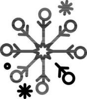 vettore illustrazione di i fiocchi di neve icona.