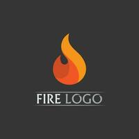 logo e icona del fuoco, elemento fiammeggiante caldo vettore fiamma illustrazione design energia, caldo, avvertimento, segno di cottura, logo, icona, luce, calore di potenza