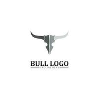 testa di bufalo toro, mucca, logo della mascotte animale vettore di design per bufalo corno sportivo, animale, mammiferi, logo della testa, selvaggio, matador