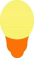 giallo e arancia elettrico lampadina su bianca sfondo. vettore