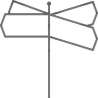 linea arte illustrazione di direzione tavola icona. vettore