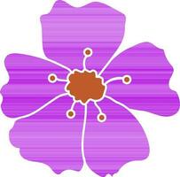 viola e Marrone colore combinazione fiore. vettore