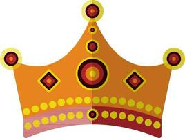 illustrazione di un' corona di re. vettore