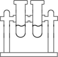 piatto stile illustrazione di test tubi. vettore