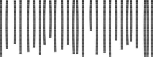 illustrazione di un' codice a barre nel nero linea arte. vettore