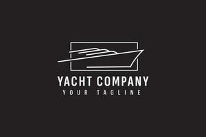 yacht logo vettore icona illustrazione