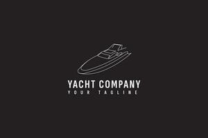 yacht logo vettore icona illustrazione