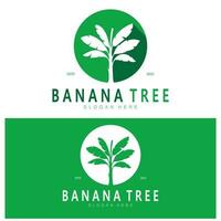 semplice silhouette Banana albero logo. piatto design vettore