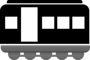 lato Visualizza di un' treno cartello o simbolo. vettore