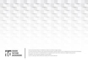 struttura astratta di stile di arte del libro bianco 3d e fondo con lo spazio della copia. motivo a quadrati geometrici con ombra. puoi usare per copertina, libro, brochure, presentazione. poster, cd, flyer, sito web, ecc. vettore