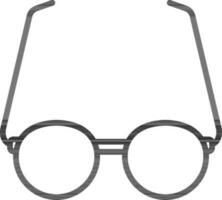 occhiali o occhiali da sole icona o simbolo nel magro linea arte. vettore