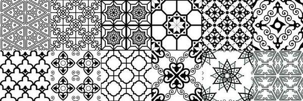 Arabo senza soluzione di continuità modello. geometrico islamico ornamento, Ramadan modello e arabo ornamenti vettore impostato