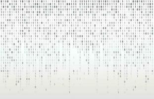 digitale binario codice. computer matrice dati caduta numeri, codifica tipografia e codici ruscello grigio vettore sfondo illustrazione