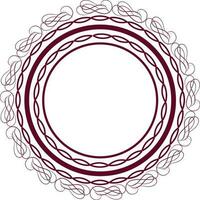 ornamentale telaio nel cerchio forma. vettore