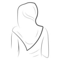 hijab vettore illustrazione design