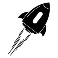 illustrazione dell'icona di vettore del razzo