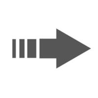 freccia pointer marchio icona vettore illustrazione