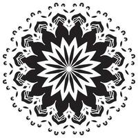 mandala modello stampino astratto floreale ornamento vettore