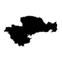contea waterford carta geografica, amministrativo contee di Irlanda. vettore illustrazione.