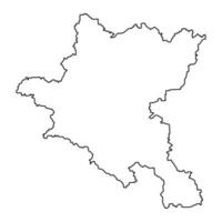 Sofia città Provincia carta geografica, Provincia di Bulgaria. vettore illustrazione.