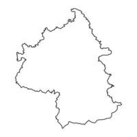 yambol Provincia carta geografica, Provincia di Bulgaria. vettore illustrazione.