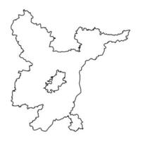 vilnius contea carta geografica, amministrativo divisione di Lituania. vettore illustrazione.