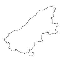 stratagemma Provincia carta geografica, Provincia di Bulgaria. vettore illustrazione.