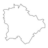 budapest città carta geografica, amministrativo quartiere di Ungheria. vettore illustrazione.