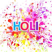 illustrazione di sfondo colorato Happy Holi vettore