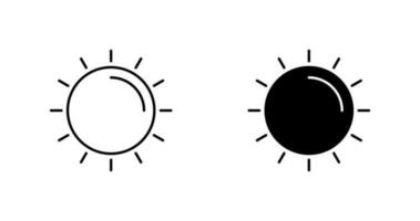 icona di vettore del sole