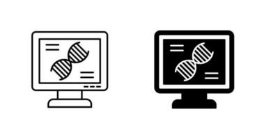 dna test vettore icona