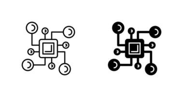 connessione vettore icona