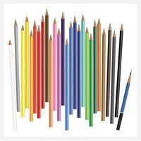 disegno di matite colorate vettore