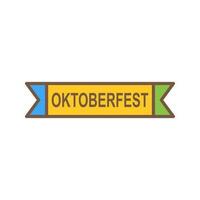 oktoberfest bandiera vettore icona