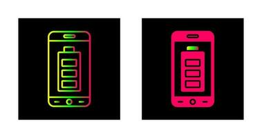 mobile batteria vettore icona