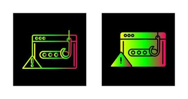 phishing parola d'ordine vettore icona