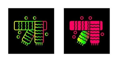 inverno sciarpa vettore icona