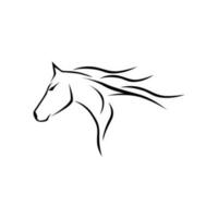 in esecuzione cavallo vettore logo