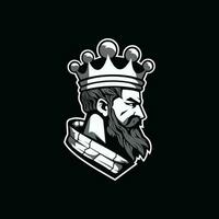 scacchi giocatore logotipo vettore illustrazione