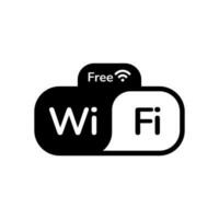 gratuito Wi-Fi cartello vettore