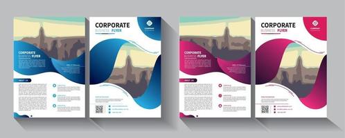 modello di business flyer per la promozione dell'opuscolo di layout o la società di relazione annuale