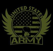 unito stati esercito, noi esercito maglietta design vettore