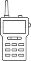 lineare stile walkie talkie icona. vettore