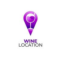 vino logo design modello ilustration vettore