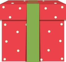 rosso e verde regalo scatola elemento. vettore