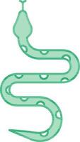 messicano serpente icona nel verde e bianca colore. vettore
